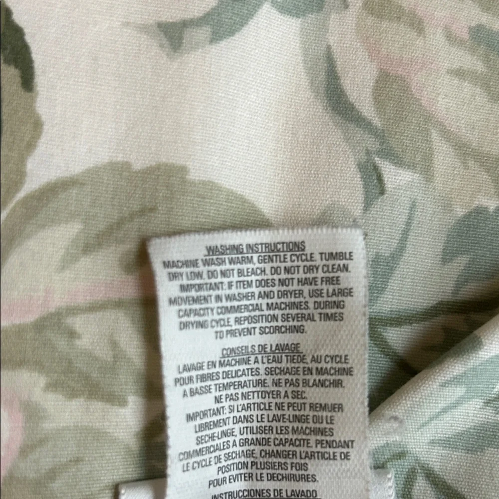 Laura Ashley vintage Floral Pillow Shams with Ruffle Trim